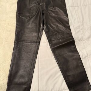 Maison Ullens genuine lambskin leather pants made in Italy